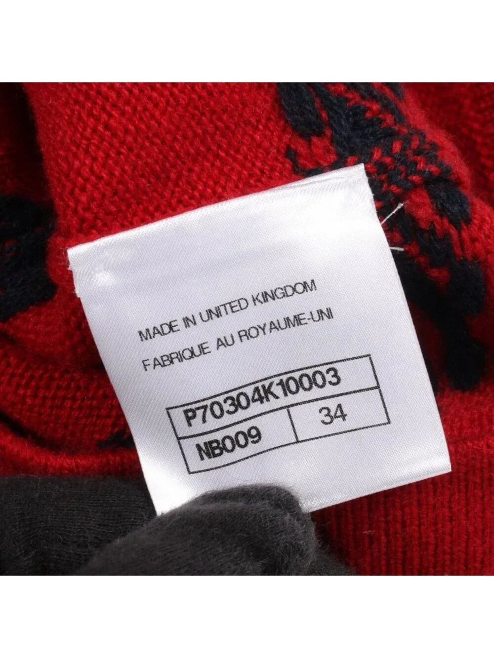 Chanel Knit CC Logo Button Bicolor Cashmere Sweater - Picture 5 of 8